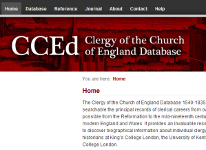 Clergy of the Church of England Database